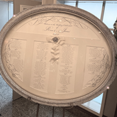 Swarovski Crystal Shimmer Oval Shadow Box – Elegant Seating Chart Rental